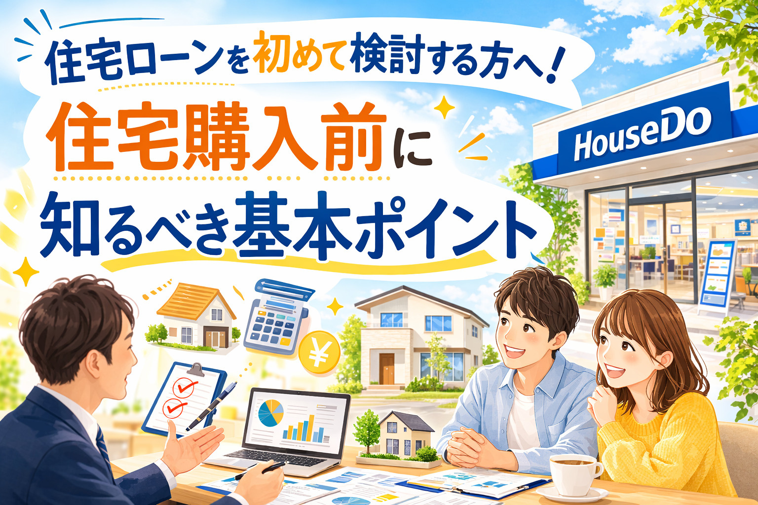 住宅ローンを初めて検討する方へ!住宅購入前に知るべき基本ポイントの画像