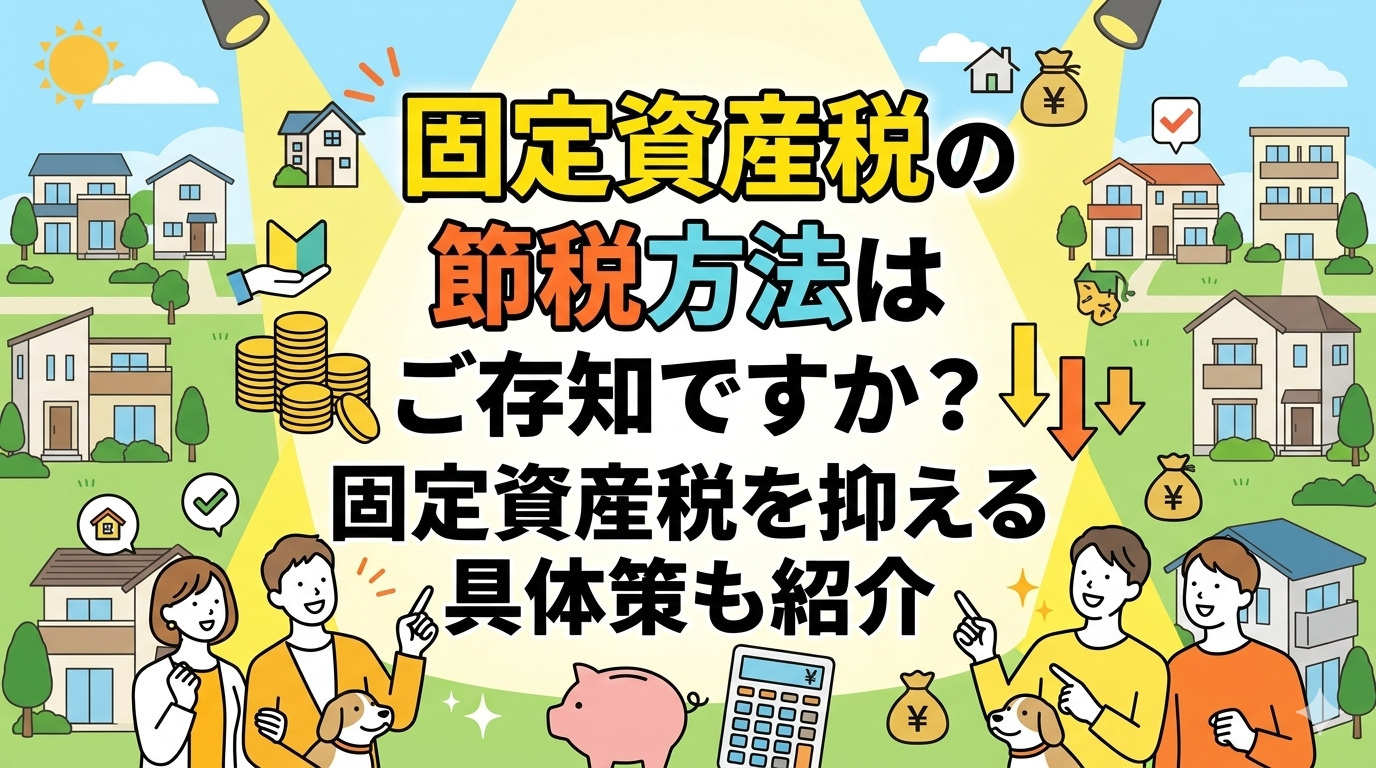 固定資産税の節税方法はご存知ですか？固定資産税を抑える具体策も紹介の画像