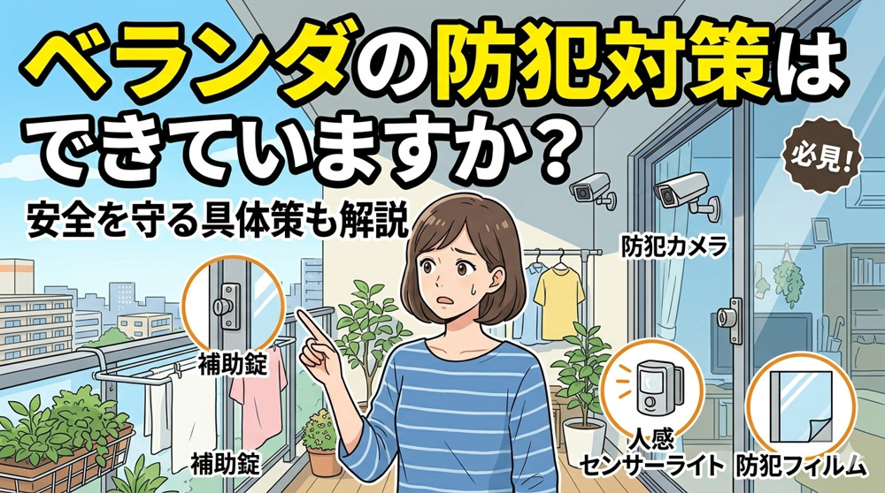 ベランダの防犯対策はできていますか？安全を守る具体策も解説の画像