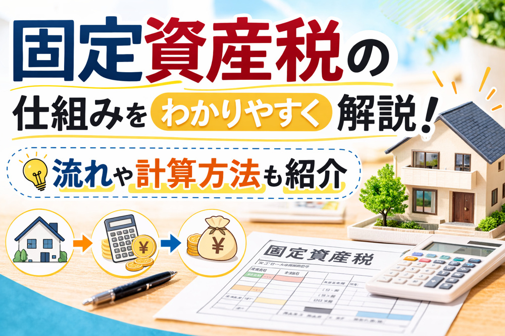 固定資産税の仕組みをわかりやすく解説！流れや計算方法も紹介の画像