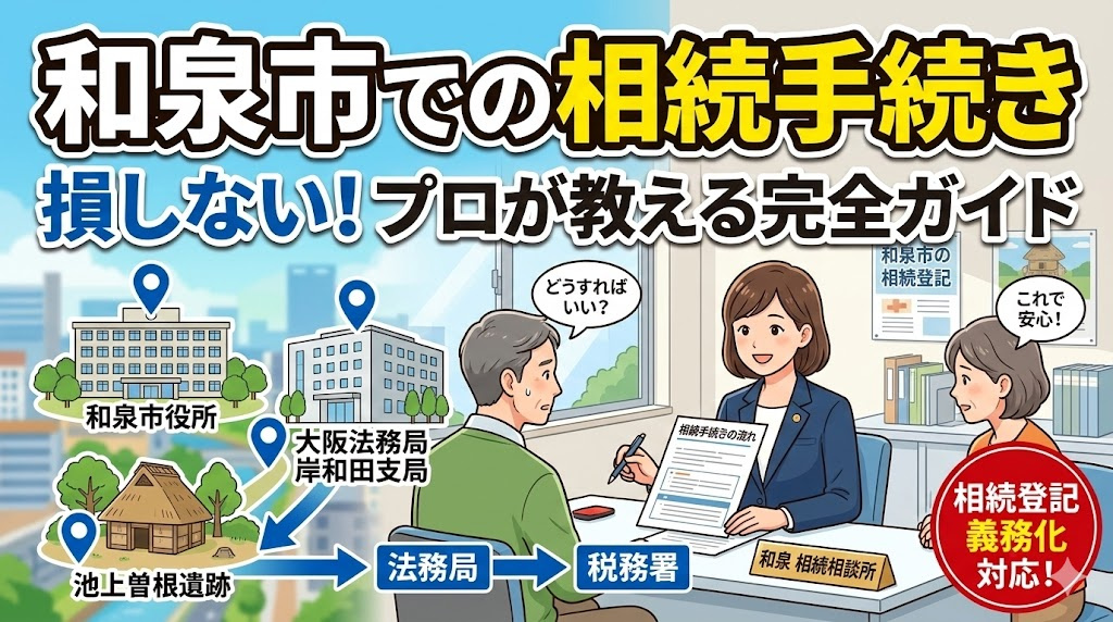 和泉市で相続が発生した時の手続き方法は？必要な申請や流れをまとめて解説の画像