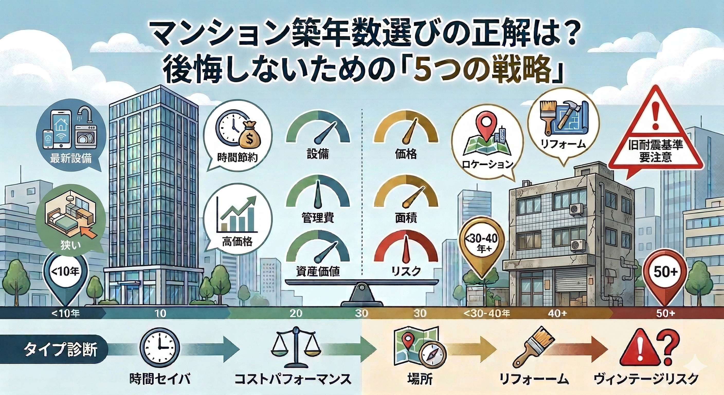 【築年数別】マンション選びの正解は？後悔しないための「5つの戦略」の画像