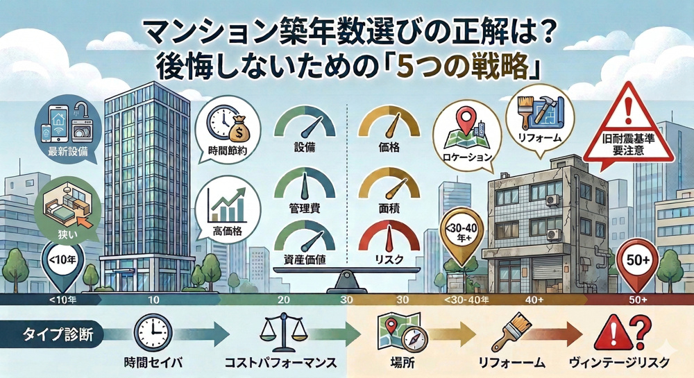 【築年数別】マンション選びの正解は？後悔しないための「5つの戦略」の画像