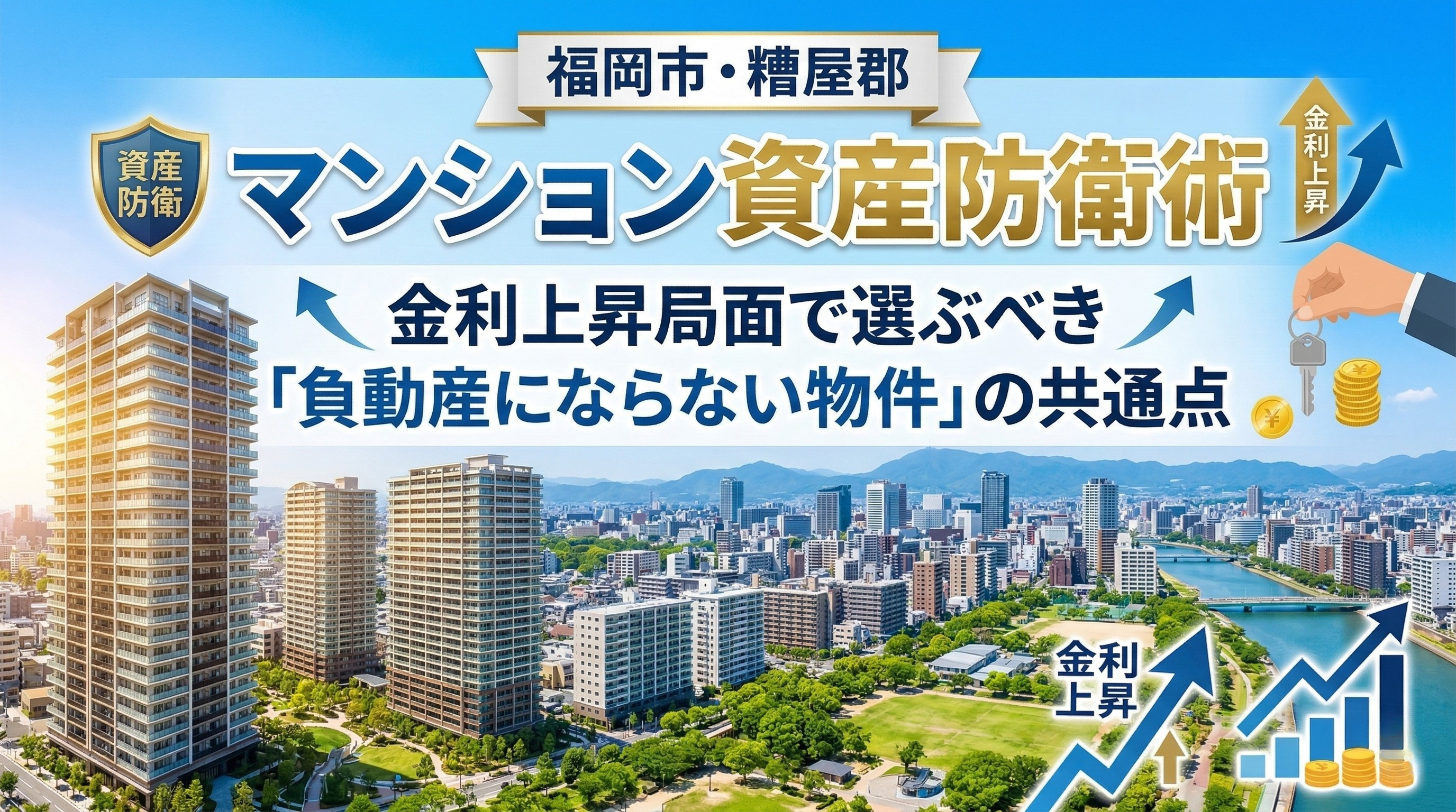 福岡市・糟屋郡マンション資産防衛術｜2026年金利上昇期の選び方の画像