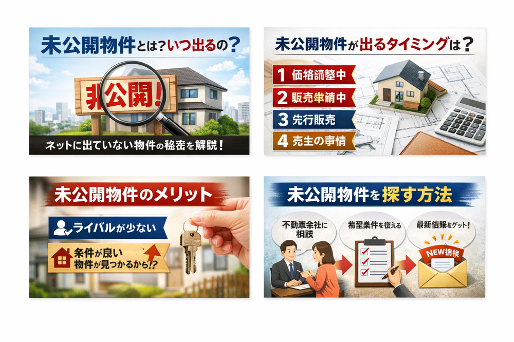 【2026年版】未公開物件とは？いつ出る？不動産会社しか知らない物件の仕組みをプロが解説の画像