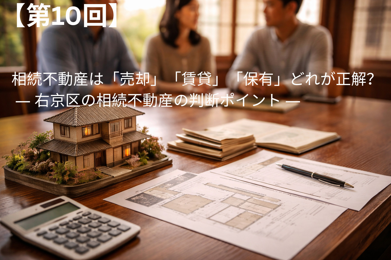 相続不動産は「売却」「賃貸」「保有」どれが正解？ ― 右京区の相続不動産の判断ポイント ―の画像