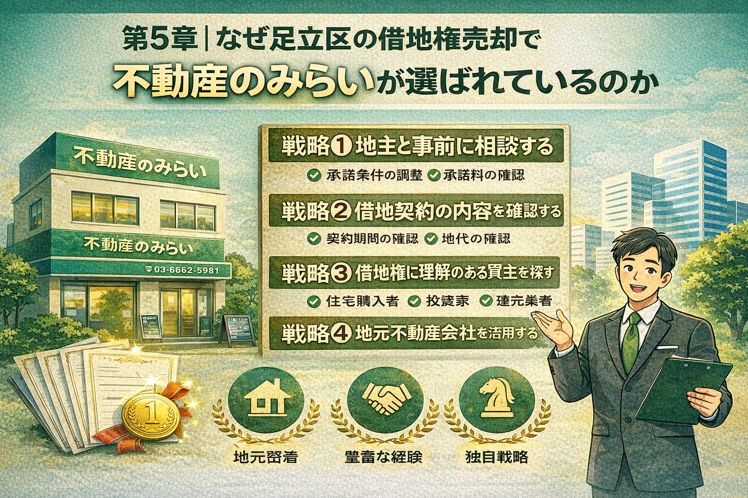 借地権売却で不動産のみらいが選ばれる理由