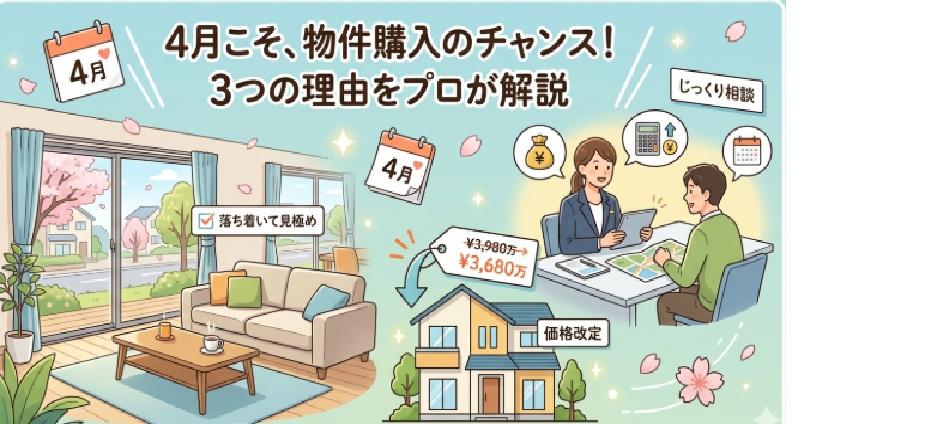 「3月の繁忙期に間に合わなかった方へ！4月からの家探しが『実は一番失敗しない』3つの理由」の画像