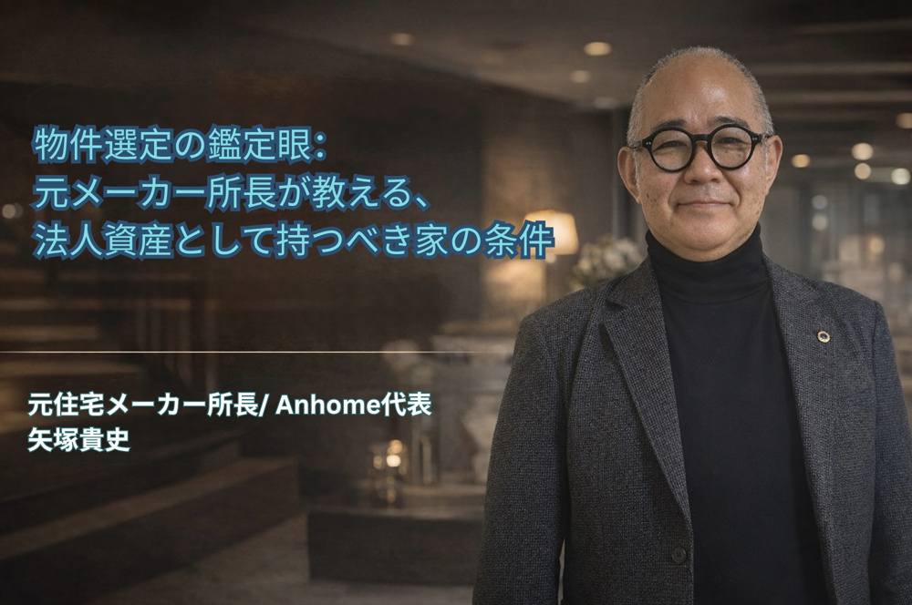 （2026年6月11日）⑤ 物件選定の鑑定眼：元メーカー所長が教える、法人資産として持つべき家の条件の画像