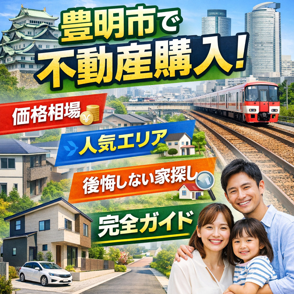 【2026年最新版】豊明市で不動産購入するなら？価格相場・人気エリア・後悔しない家探し完全ガイドの画像