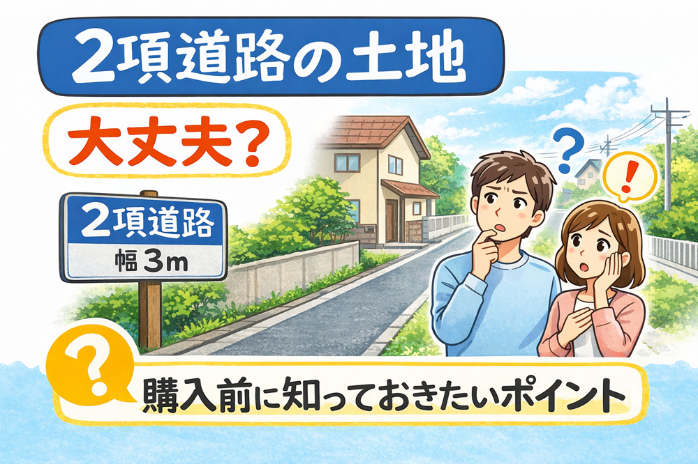 2項道路とは？土地購入前に知っておきたい注意点の画像