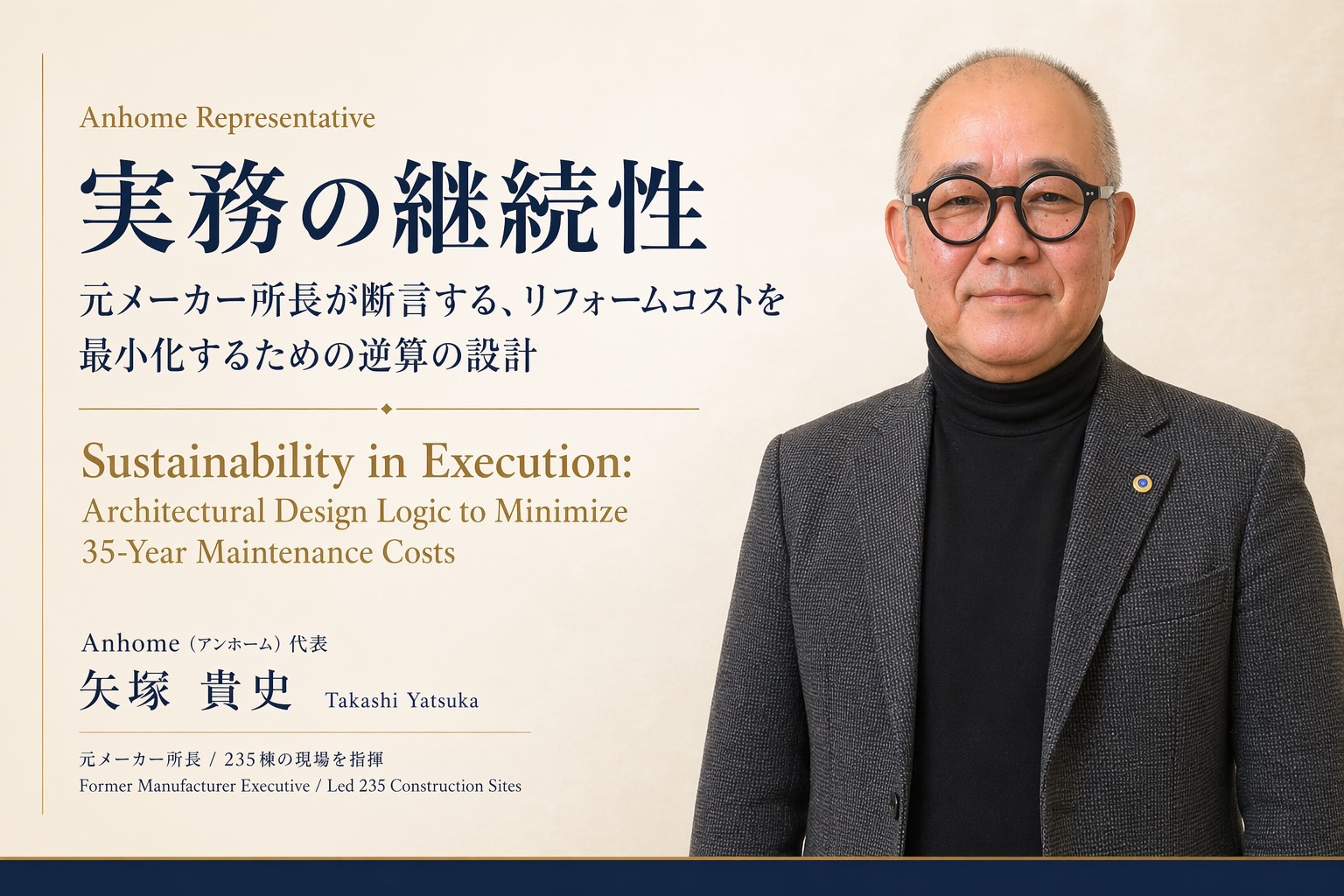 （2026年6月25日）⑪ 実務の継続性：元メーカー所長が断言する、リフォームコストを最小化するための逆算の設計の画像