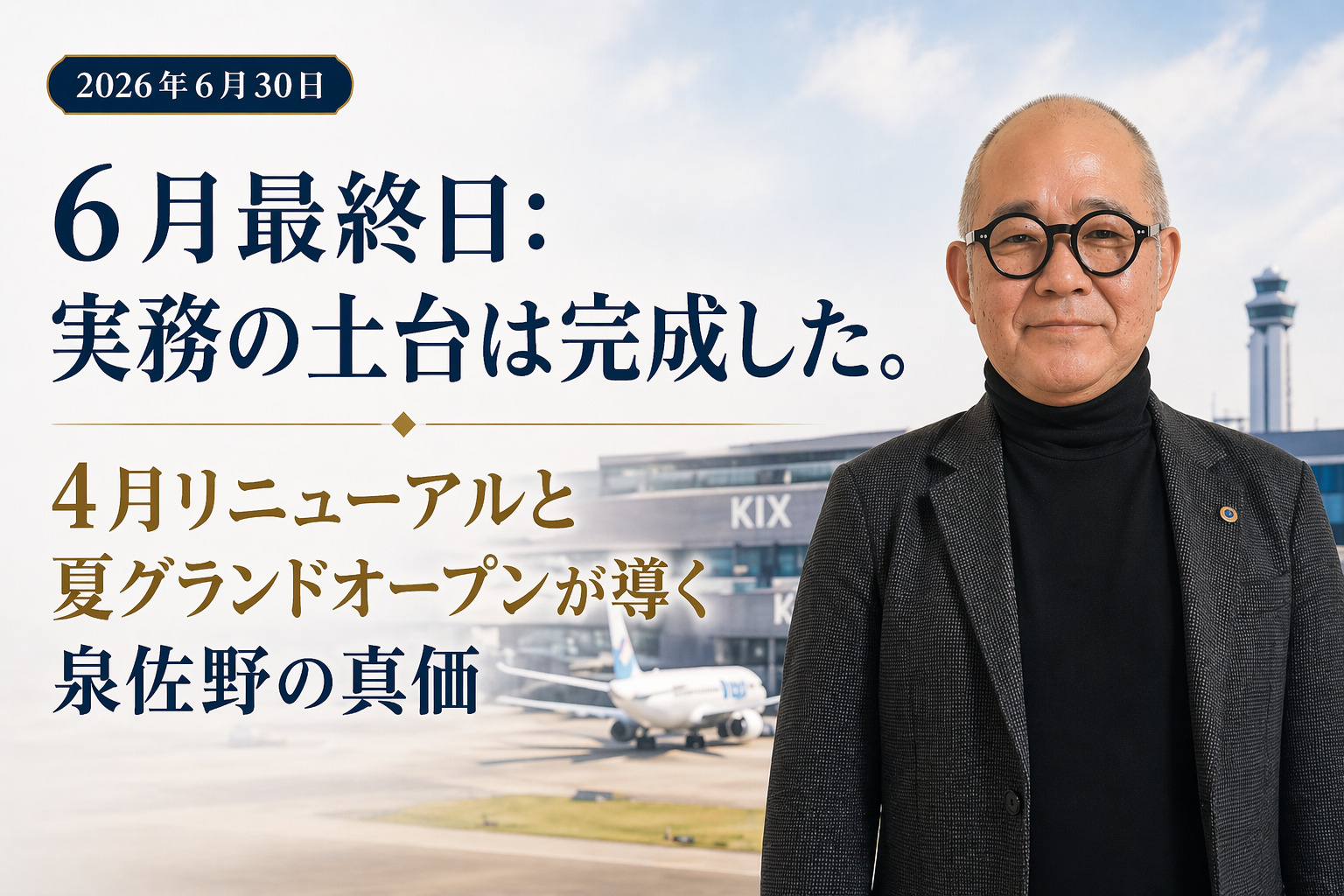（2026年6月30日）⑭ 6月最終日：実務の土台は完成した。4月リニューアルと夏グランドオープンが導く泉佐野の真価の画像