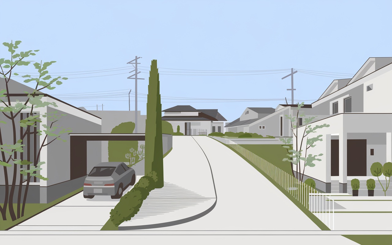 旗竿地のメリットとデメリットは何？相場や再建築駐車後悔も解説の画像