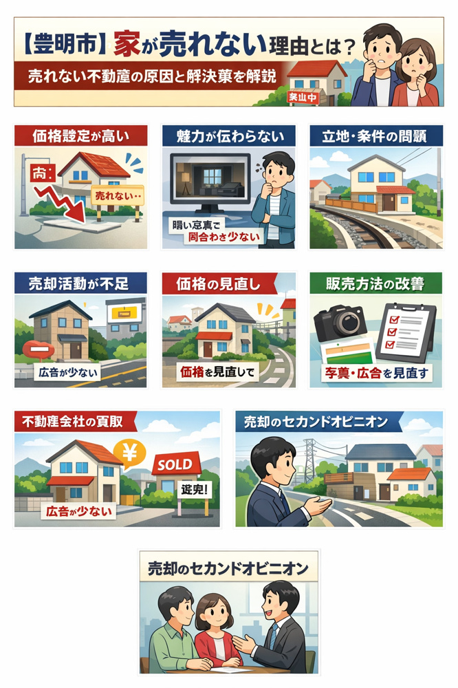 【豊明市】家が売れない理由とは？売れない不動産の原因と解決方法を不動産会社が解説の画像