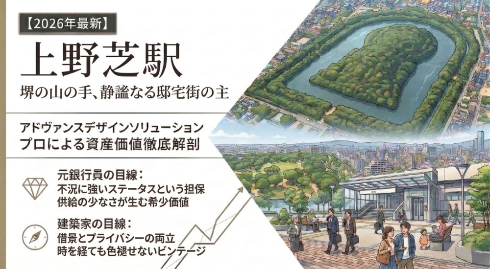 【上野芝駅編】「堺の山の手」が放つ不変のステータス。邸宅街の品格を資産に変える家づくり【2026年最新】の画像