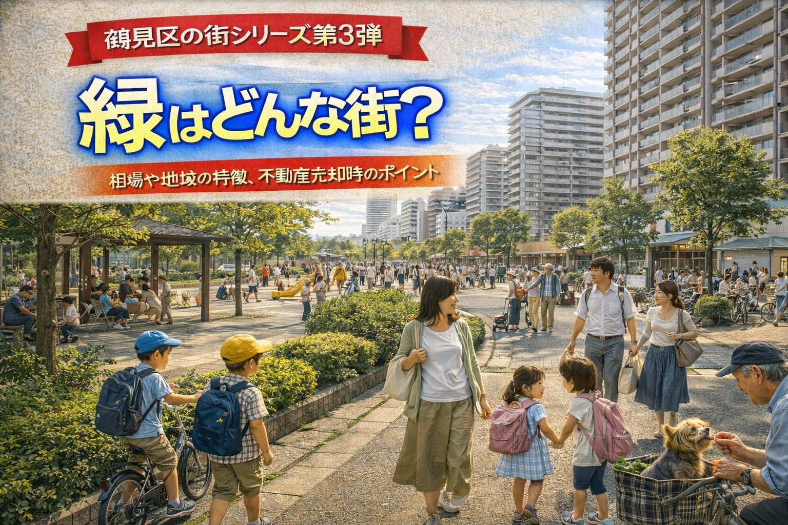 大阪市鶴見区緑で不動産売却を検討中の方へ！相場やポイント地域の特徴環境も詳しく解説の画像