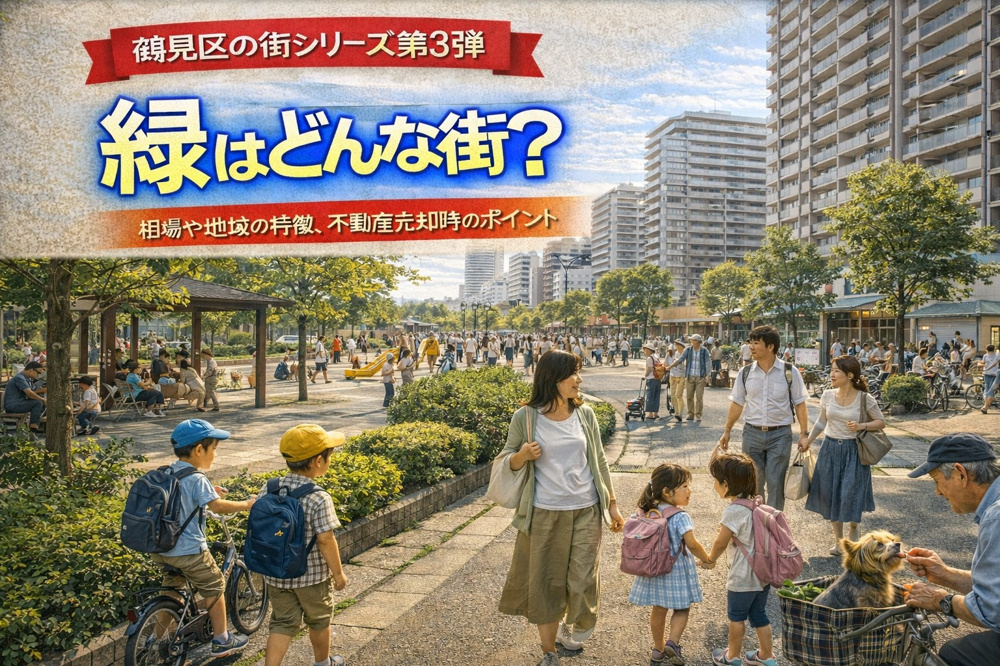 大阪市鶴見区緑で不動産売却を検討中の方へ！相場やポイント地域の特徴環境も詳しく解説の画像