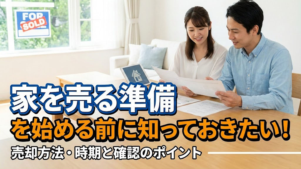 家を売る準備を始める前に知っておきたい！売却方法・時期と確認のポイントの画像