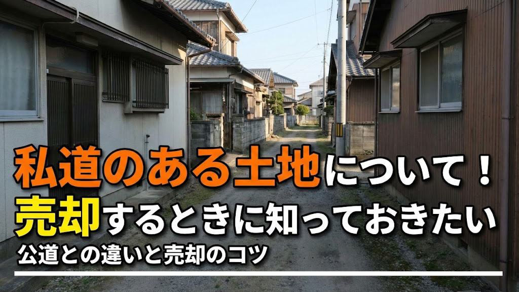 私道のある土地について！売却するときに知っておきたい公道との違いと売却のコツの画像