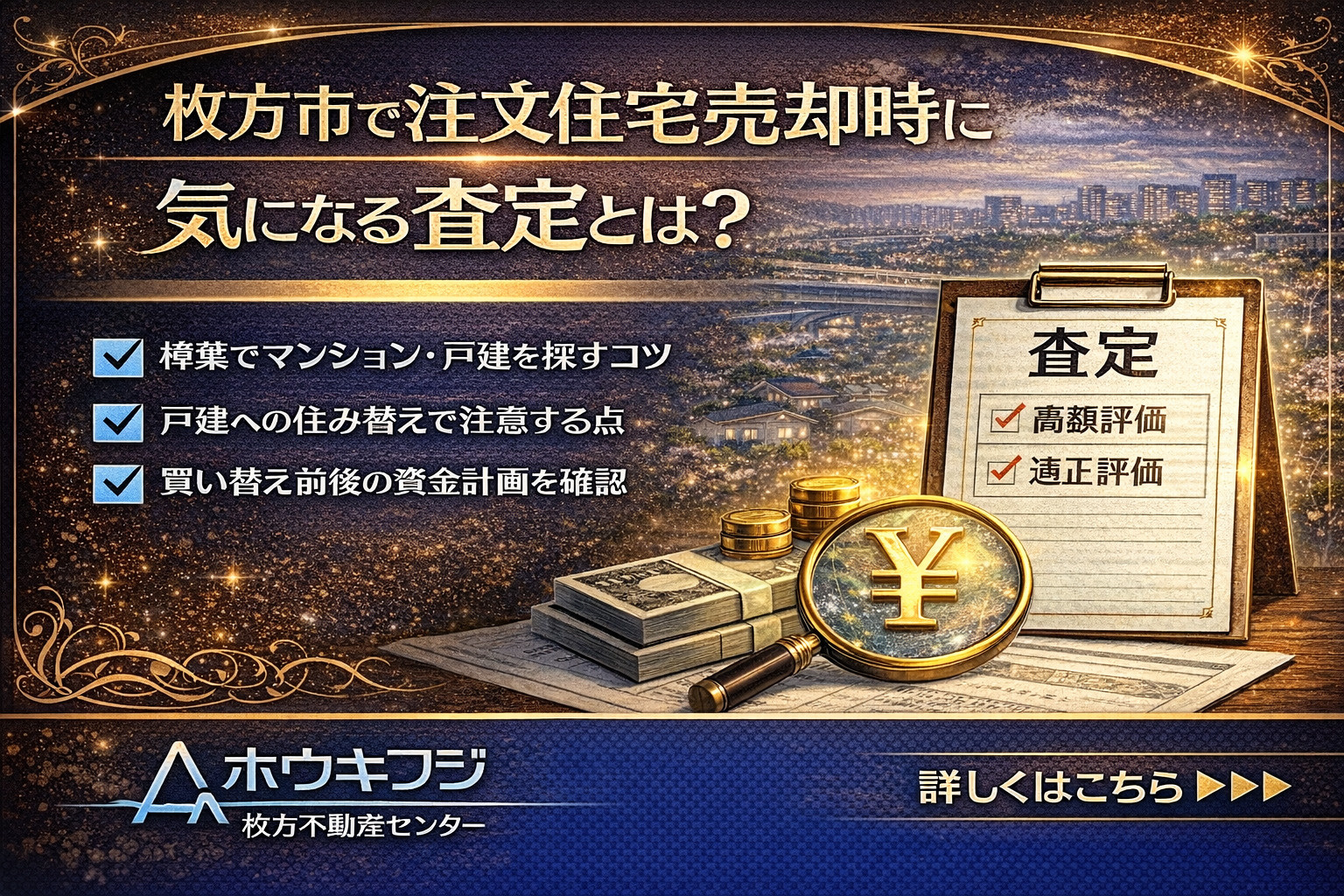 枚方市で注文住宅の売却時に気になる査定とは？適正に評価されるポイントも解説の画像