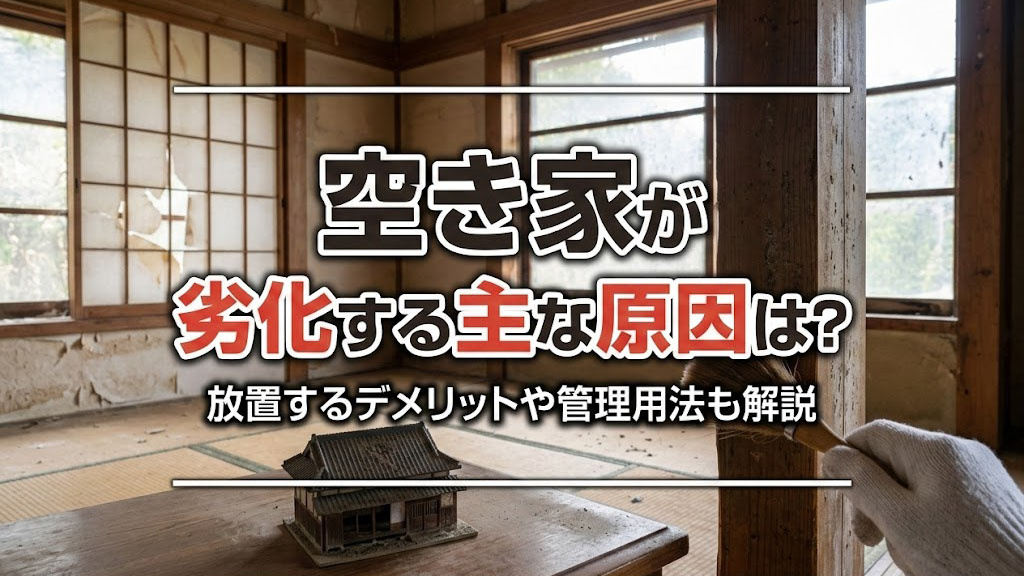 空き家が劣化する主な原因は？放置するデメリットや管理用法も解説の画像