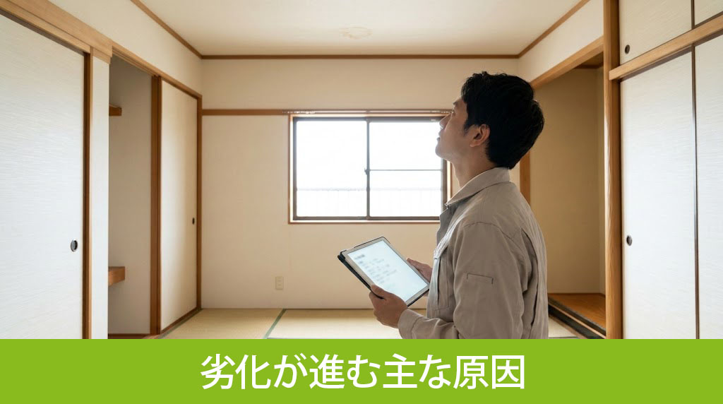 空き家の劣化が進む主な原因