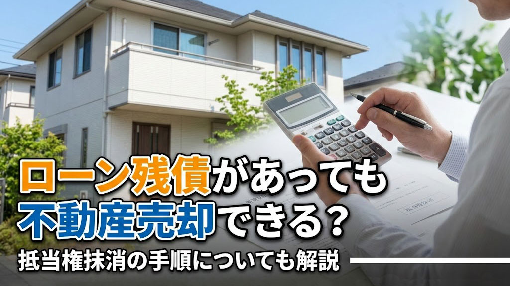 ローン残債があっても不動産売却できる？抵当権抹消の手順についても解説の画像