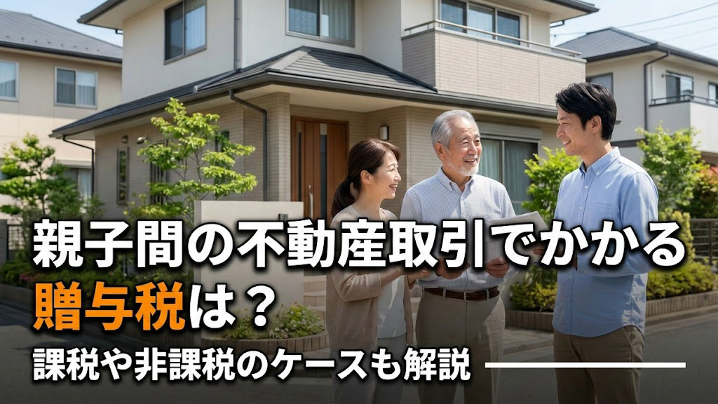 親子間の不動産取引でかかる贈与税は？課税や非課税のケースも解説の画像