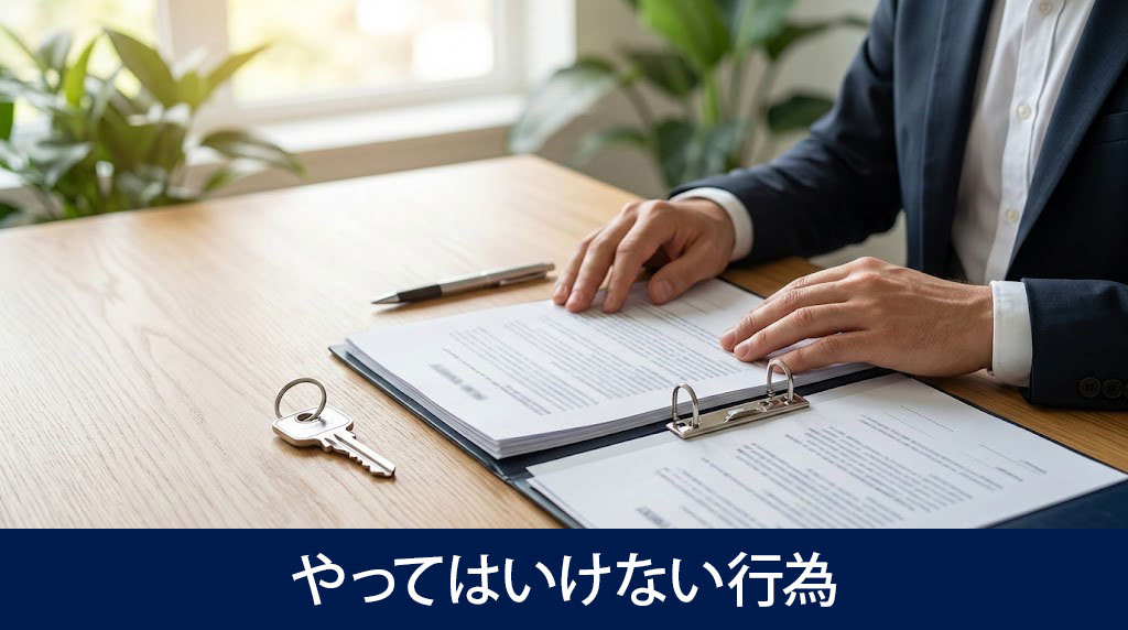 賃貸物件の強制退去でオーナーがやってはいけない行為