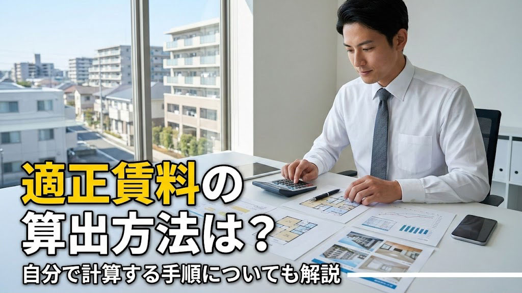 適正賃料の算出方法は？自分で計算する手順についても解説の画像