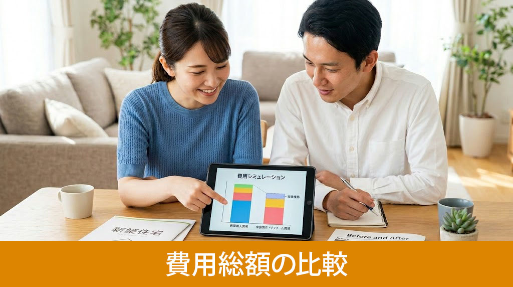 新築購入と中古リフォームの費用総額の比較