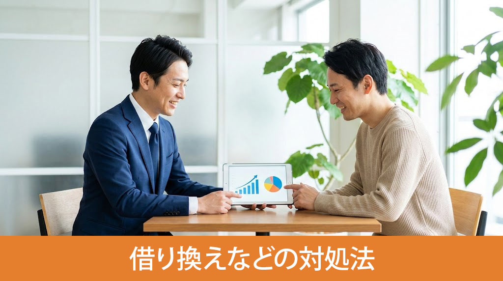 一括返済が難しい場合の借り換えなどの対処法