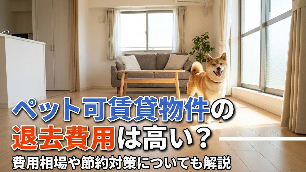 ペット可賃貸物件の退去費用は高い？費用相場や節約対策についても解説の画像