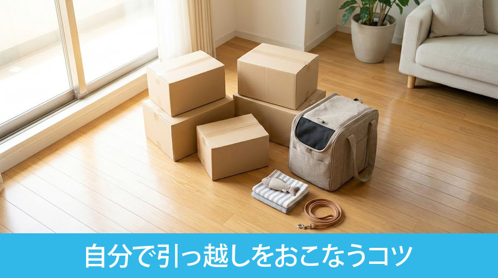ペットの種類別に自分で引っ越しをおこなうコツ