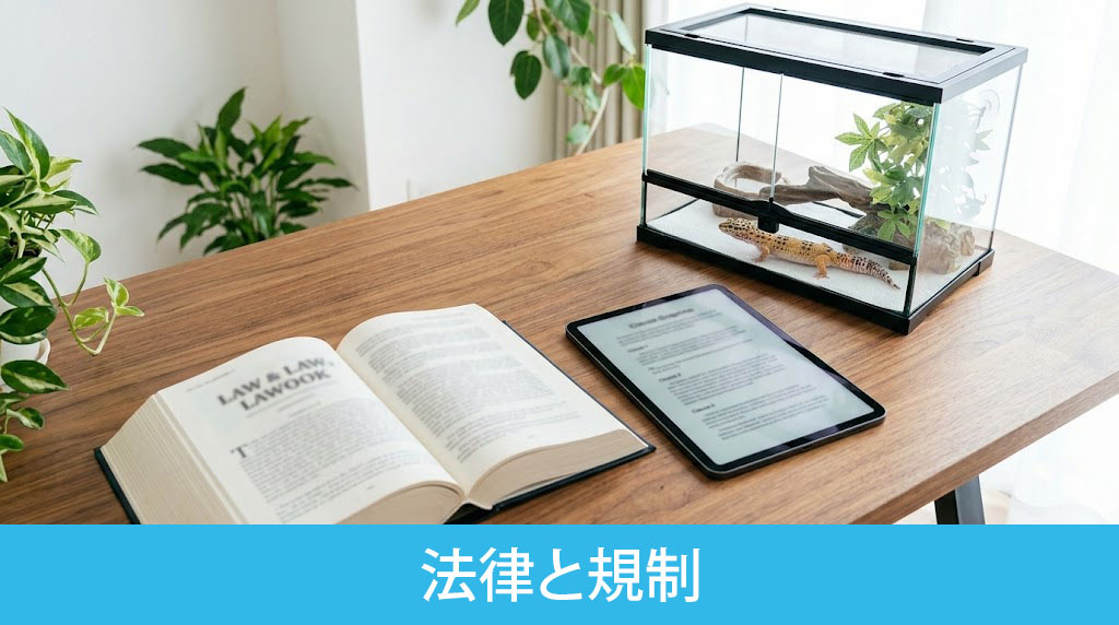 ペット可賃貸物件で爬虫類を飼う際の法律と規制