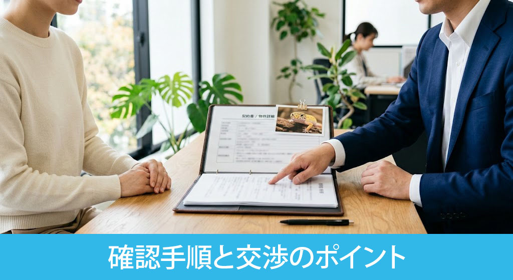 賃貸管理会社への爬虫類飼育の確認手順と交渉のポイント