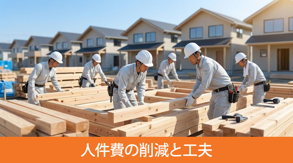 建売住宅が安い理由①効率化による人件費の削減と工夫