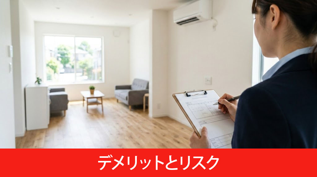 リノベーション賃貸物件のデメリットとリスク