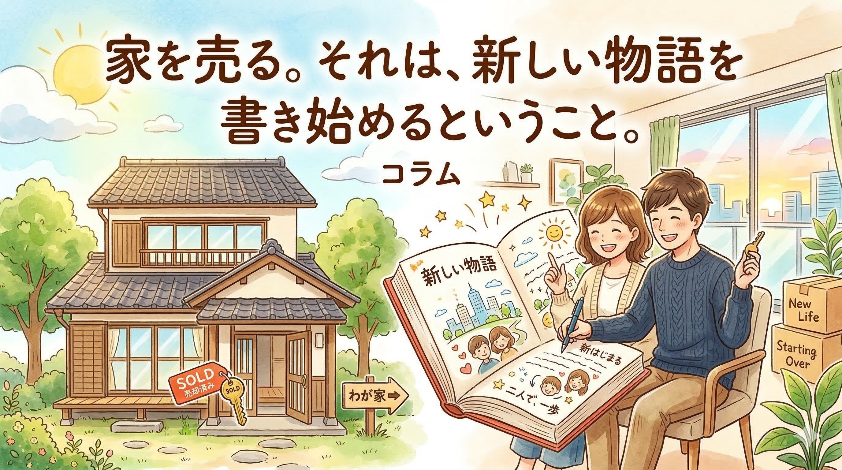 家を売る。それは、新しい物語を 書き始めるということ。の画像