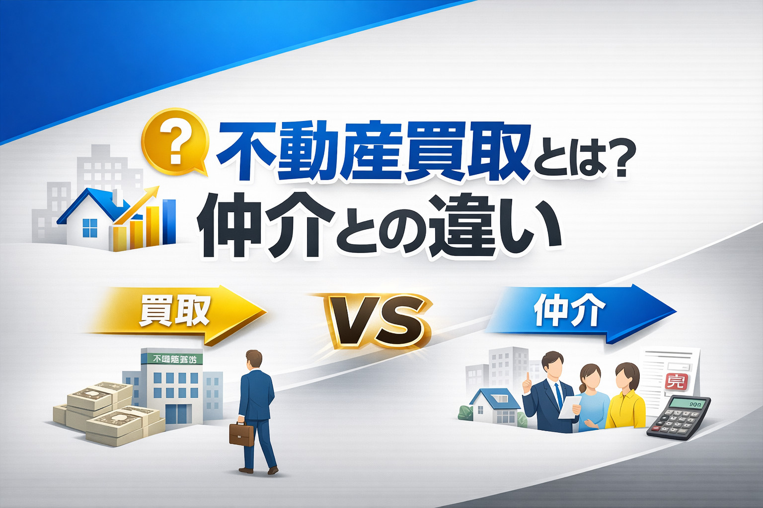不動産買取と仲介の違い
