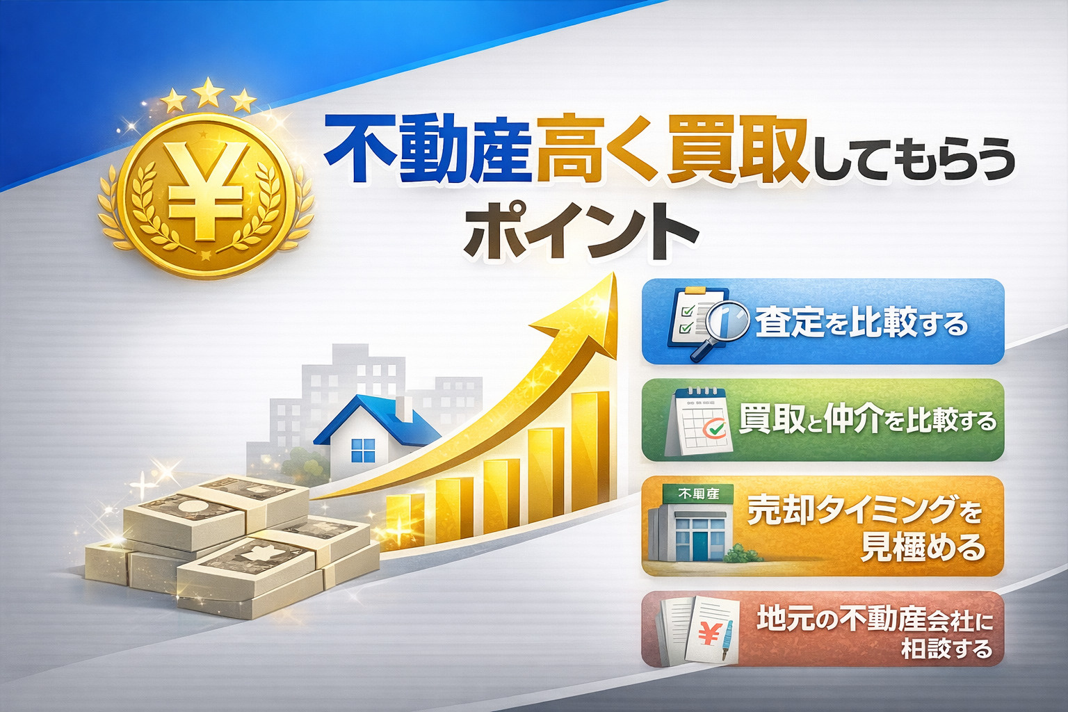 不動産買取で高く売るポイント
