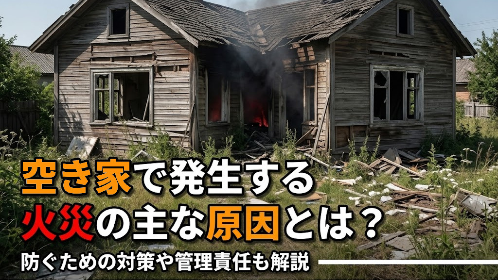 空き家で発生する火災の主な原因とは？防ぐための対策や管理責任も解説の画像
