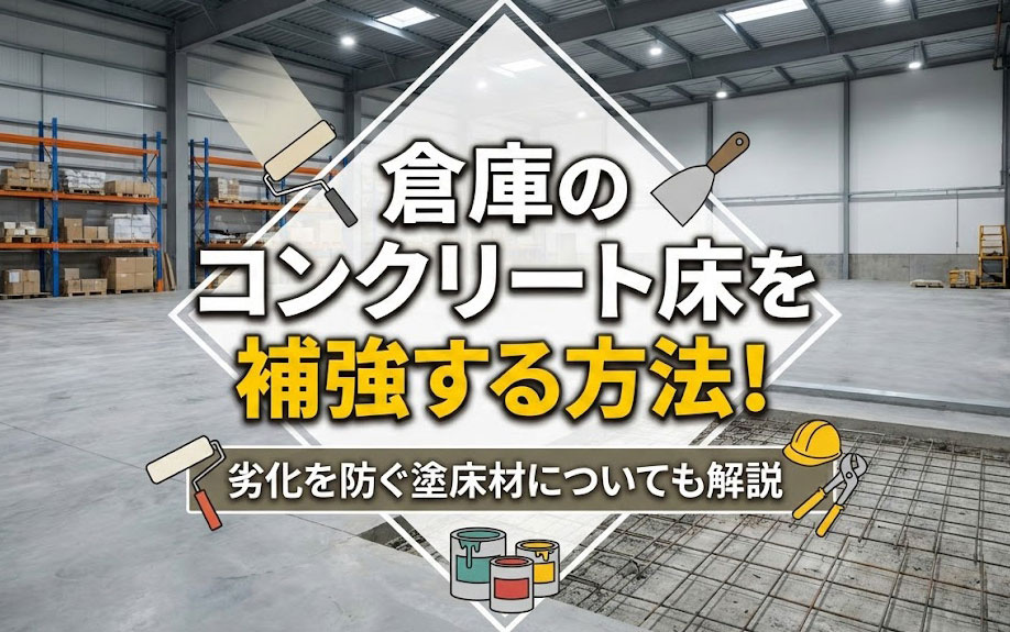倉庫のコンクリート床を補強する方法！劣化を防ぐ塗床材についても解説の画像