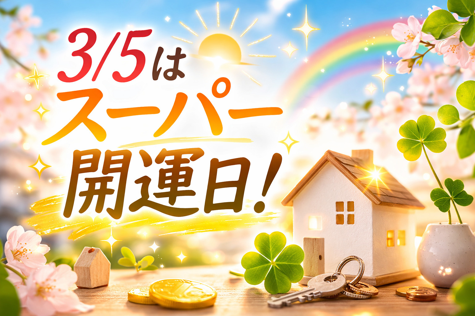 3/5はスーパー開運日！の画像