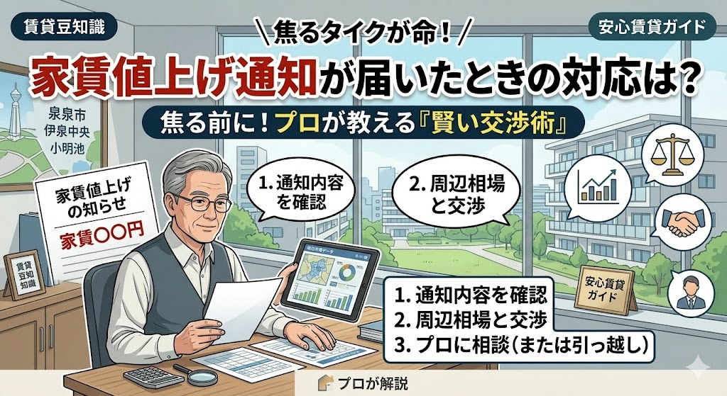 家賃値上げ通知が届いたときの対応は？断り方や交渉も紹介の画像
