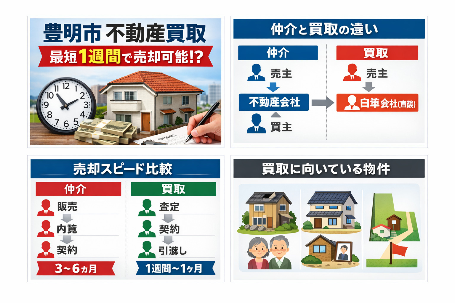 【豊明市の不動産買取】早く家を売りたい方へ｜相場・仲介との違い・高く売るコツを解説の画像