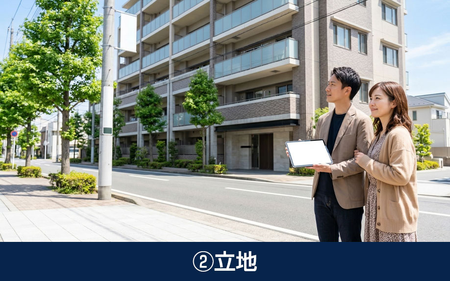 中古マンション購入の決め手②立地