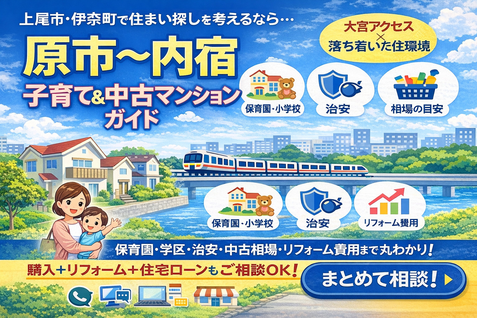 伊奈町・上尾市｜原市〜内宿の子育て・治安・相場まとめ 住みやすさと将来性を解説の画像
