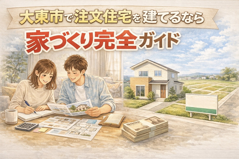 ～大東市で注文住宅を建てるなら～土地・間取り・予算までわかる完全ガイドの画像